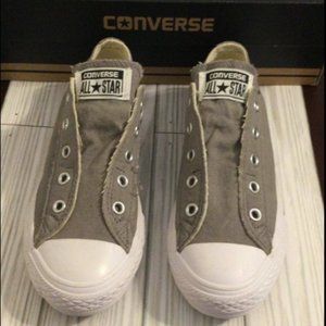 Converse All Star Chuck Taylor Slip on Youth sz 1.5 charcoal *New*